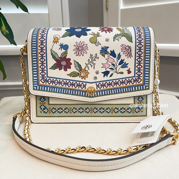 Tory Burch Handbags - 🌈🌸NeW! Tory Burch Robinson Floral Shoulder Bag